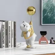 Figurines Animal Polar Bear Resin Multicolor Modern Medium Carved Ornament Decor