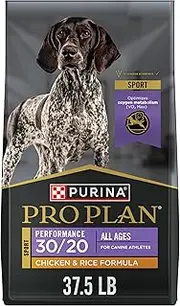 [Purina Pro Plan] High Calorie, High Protein Dry Dog Food, 30/20 Chicken & Rice Formula - 37.5 lb. Bag