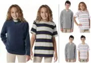 Unionbay Youth Hoodie and Tee set 2Pc Unisex - Gray, Blue Sz: XS, Sm, Med, Lg