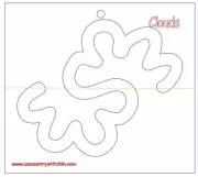 Sewing Machine Quilting Template Mini Clouds Template Domestic Sewing Machine