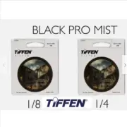 Tiffen 46mm Black Pro-Mist 1/8 & 1/4 Filter - 2 Filters - 46BPM18 & 46BPM14