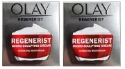 Olay Regenerist Micro-Sculpting Cream For Anti Aging & Wrinkles, 1.7 oz (2 Pack)