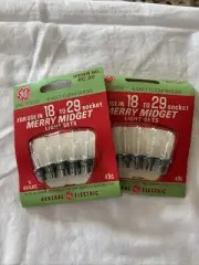 Merry Midget Clear Replacement Lights. 18 To 29 Socket. Total Of 10 Bulbs.