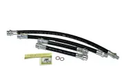 Willys CJ2A Rubber Brake Hose Set. CJ3A MB M38 Ford GPW Brake Line Set. DOT.