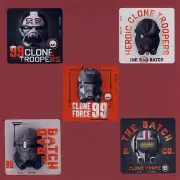 15 Star Wars Clone Wars The Bad Batch Large Stickers - Clone Force 99, Troopers