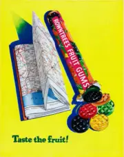 Advertisement For Rowntrees Fruit Gums 1950s era Photo 1