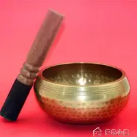 在飛比找樂天市場購物網優惠-優樂悅~頌缽尼泊爾手工響銅麟紋轉經佛音碗修行缽銅罄瑜伽缽音頌