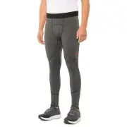 $78! NWT Men's Spyder Base Layer Stretch Brushed Compression Tights Grey Small