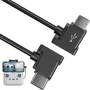 [ACANDYA] Micro to USB C Remote Controller Cable for DJI Mavic Mini/SE/2/Pro/Zoom/Air/Pro/Spark Drone OTG Data Cord for iPhone 16 Pro Plus Galaxy S24 (USB-C Connector) 1FT