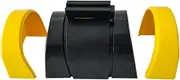 Retractable Queue Barrier Belt, 10m Belt Wall Amount Retractable Barrier Tape for Warehouse Workshop Crowed Control Colorful Optional for Management(Yellow)