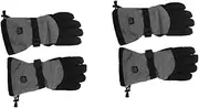 [SUPVOX] Ski Gloves Electric Heated Work Gloves Warming Rechargeable Gloves Men Two Reusable Outdoor Gloves Grip Gloves for Women Portable Air Activated Warmers Hands Liners Nylon