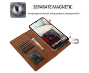 Detachable Wallet Phone Case for Easy Portability (Brown), Flip Case for Samsung Galaxy A12