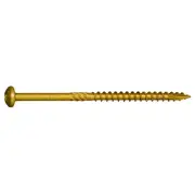#10 x 3-1/2" Tan XL1500 Coated Steel Star Drive Pan Head Saberdrive Deck Screws