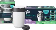 Tommee Tippee Twist & Click Bundle Includes Nappy Bin with 7 Refill Cassettes...
