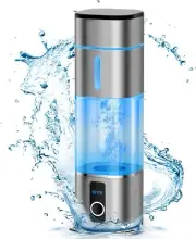 Ergonomic Hydrogen Water Bottle – 3000-6000 PPB Ionizer for Travel & Office Use