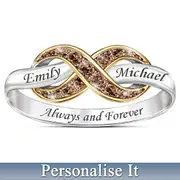 Always & Forever Personalised Engraved Diamond Ring
