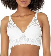 [Maidenform] Women's Casual Comfort Halter Bralette Bra, -white, 34B