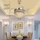 42 Inch Ceiling Fan Light Ceiling Fan with Lights 6 Wind Speed Gears With Remote