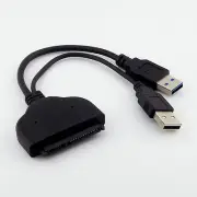 Hard Disk Drive SATA 2.5" 7+15 Pin 22Pin to USB 3.0 + USB 2.0 Data Adapter Cable