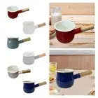 500ml Mini Enamel Pot Small Saucepan Non-Stick Multifunctional Warmer with
