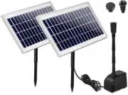 Solar Water Fountain, 7.2Ft Bird Bath Feature Pond Pump Outdoor Features Fountai
