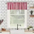 Kitchen Valance Curtains Buffalo Check Plaid Kitchen Curtains Valance 54 x 15 In