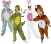 Animal Costume Kids Farm Animals Book Day Boys Girls Deluxe Fancy Dress Outfit