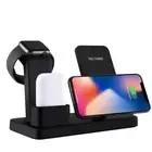 3 In 1 Wireless Charger For Iphone Apple Watch Airpods & Android Black Parallel