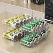 DTOTSFCZF 2 Pack Fridge Soda Can Dispenser for Refrigerator Organiser Kitchen Storage Containers