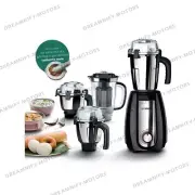 Bosch TrueMixx Pro 1000 W Mixer Grinder Black Steel 4 Jars With Universal Plug