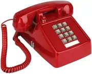 Single Line Corded Desk Telephone Home Emergency Intuition Amplified Retro Phone