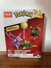 MEGA Pokemon Building Toy Kit Umbreon & Espeon with 2 Action Figures (122 Pieces