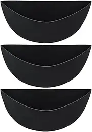 3 Planter Basket Liners - Round Plant Liners, 3 Sizes Half Round Plant Flower Wall Holder | Hanging Flower Basket, Window Flower Boxes Basket Outdoor, Planter Replacement Liners Indoor Outdoor