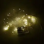 Karlling Battery Operated Christmas Lights, Led Fairy Lights for Bedroom and Christmas Decorations Indoor 16Ft Mini String Lights with 8 Flashing Modes and 8-16 Hours ON-Off Timer(WarmWhite,1 Pack)