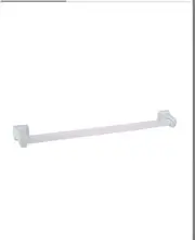 Lenape Proplus 42501 Ceramic Towel Bar Set, 24 in. Slip-On Clip White