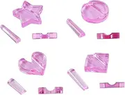 Ipetboom Long-Lasting Nail Art Tool Set 3 Pieces Metal Slice Moulds for Professional DIY Manicure