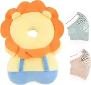Baby Head Protector and Baby Knee Pads Adjustable Toddlers Baby Walker Head Protection Head Safety Pad Cushion Backpack Baby Head and Back Protection for Crawling and Walking Baby Boys Girls Gift