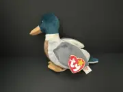TY ORIGINAL BEANIE BABIES JAKE MALLARD 1997 8.5"NMWT TAG PROT+CASE ERRORS#BB838