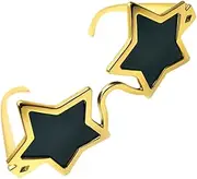 [Totority] Star Shape Sunglasses for Adults Gold Costume Accessory for Parties Photo Booth Props and Themed Events Unique Stylish Star Sunglasses for Men Women