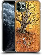 Head Case Designs Officially Licensed David Lozeau Tree of Life Colourful Art Gel Case [Military Grade Protection] Compatible with Apple iPhone 11 Pro Max