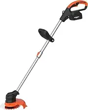 2 in1 Lawn Mower Energy Saving Cordless Lithium-Ion Handheld Electric Rotary Lawn Mower Work Tools with Battery & Charger & Blade for Cutting Branches Lawns Greening Mowing Grass Cutting Rice & Trim t