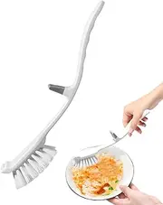 Dish Scrubbing Brush - Kitchen Cleaning Dish Brush with Long Handle | Washing Up Brush | Dish Brush Kitchen Cleaning Brush | Heavy Duty Dish Cleaning Brush Tool for Dishes, Pans, Stove, Sink & Shower