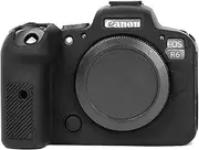 TYUANDOUER EOS R6 Case, Soft Silicone Protective Case for Canon EOS R6 EOSR6 Digital Camera, Anti-Scratch EOS R6 Camera Case Grip Cover - Black
