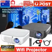 Portable HD 1080P 4K Bluetooth Wifi Projector Android Video Movie Home Theater