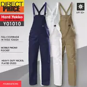 Hard Yakka Bib and Brace Overall Foundations Cotton Drill Work Safety Y01010 NEW