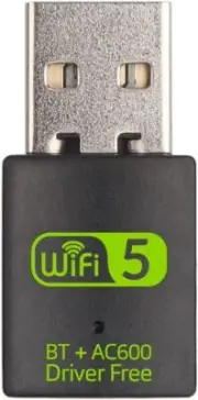 USB WiFi Bluetooth Adapter, 600M Dual Band Wireless Network External Receiver