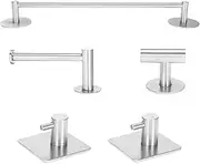 Bathroom Hardware Set, Towel Bar Set,Bathroom Hardware Accessories Set Include 16inch Bathroom Towel Rack, Silver Towel Rack
