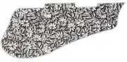 Pickguard Pick Guard 5120 Graphical Graphic Guitar Parchment Flower Patt