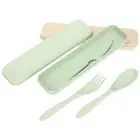 2 Sets Portable Tableware Student Camping Utensil Kitchen Utensils