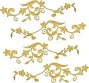 jojofuny 5Pairs Embroidered Iron Patches for DIY Sewing Repair for Clothes Jackets and Backpacks Skin Friendly and Durable Crafts Sewing Accessory
